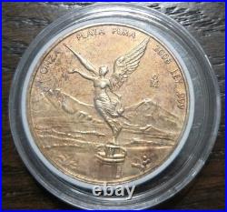 Onza Libertad 2008 MONSTER TONER Mexican Silver Coin Better-Date