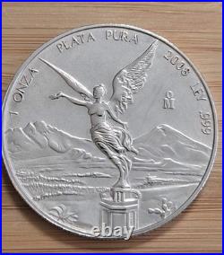 Onza Libertad 2008 Mo 1oz. 999 Mexican Silver Coin Better-Date