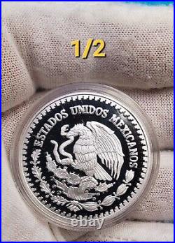 Proof Silver Libertad 5 Coin set Mexican Fractional Limted Mintage-Low #0237