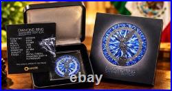 RARE Diamond Ring Sapphire Edition 1oz Silver Libertad Coin! 1 Of Only 100 Made