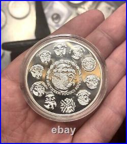 Rare 2 onza Proof Mexican. 999 Silver Libertad Coin Mintage 1,300