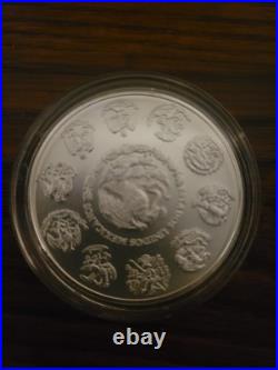 Rare 2021 Narcos Mexican Libertad 1oz. 999 Silver Skull Coin Limited Edition