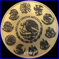 Set Of Two 2023 1oz SILVER Mexico Libertad Coins Black Platinum & 24kt Gold Gilt