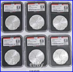 Silver 2008mo Mexico 1 Onza NGC X UnVaulted 9.8 Libertad Fast Ship