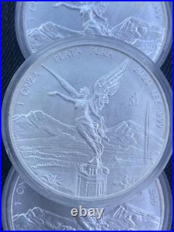 Uncirculated Silver 1 oz Libertad 5-Piece 2017,17,20,21,21 total of 5 ounces