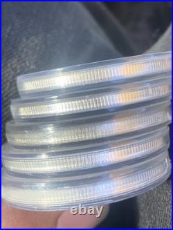 Uncirculated Silver 1 oz Libertad 5-Piece 2017,17,20,21,21 total of 5 ounces